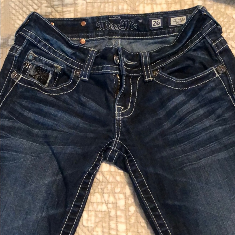 Miss me lace embroidered jeans size 26